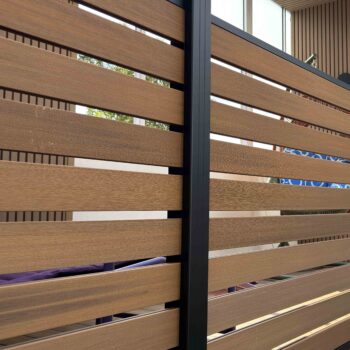 Aluminum-wood fence